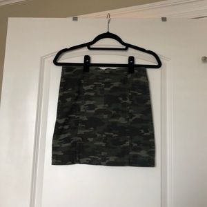 Camo free people skirt